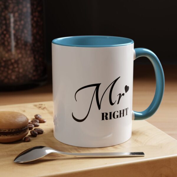 Mr. Right Accent Coffee Mug - Perfect Gift for Him, 11oz (325ml)