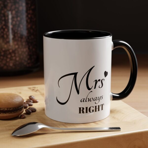 Mrs. Always Right Accent Coffee Mug - Perfect Gift for Her, 11oz (325ml) - Image 6