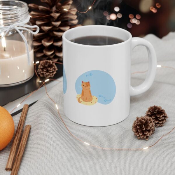 Cute Cat Ceramic Mug - Coffee Cup for Cat Lovers, Pet Gifts - Image 3
