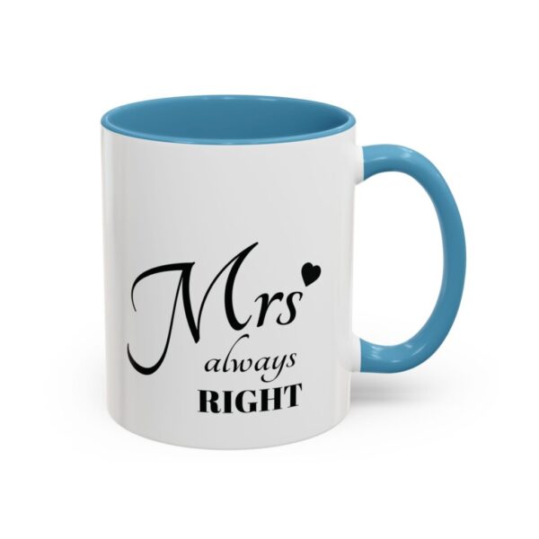 Mrs. Always Right Accent Coffee Mug - Perfect Gift for Her, 11oz (325ml) - Image 2
