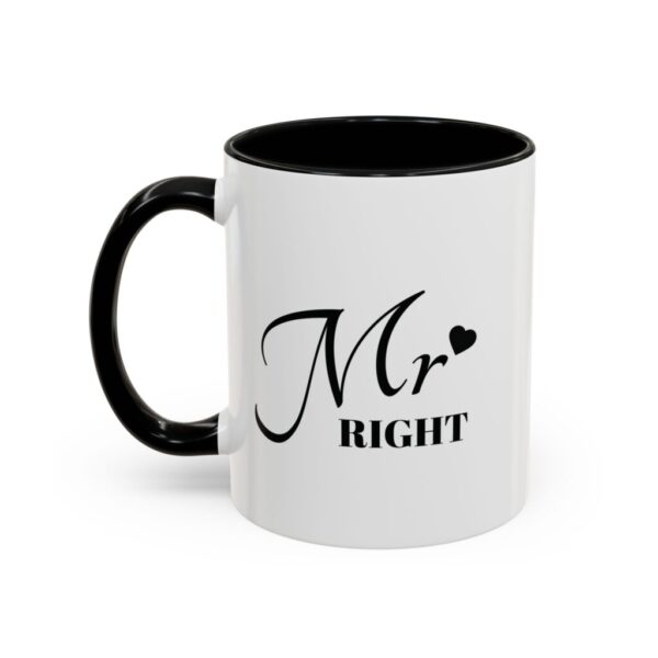 Mr. Right Accent Coffee Mug - Perfect Gift for Him, 11oz (325ml) - Image 5