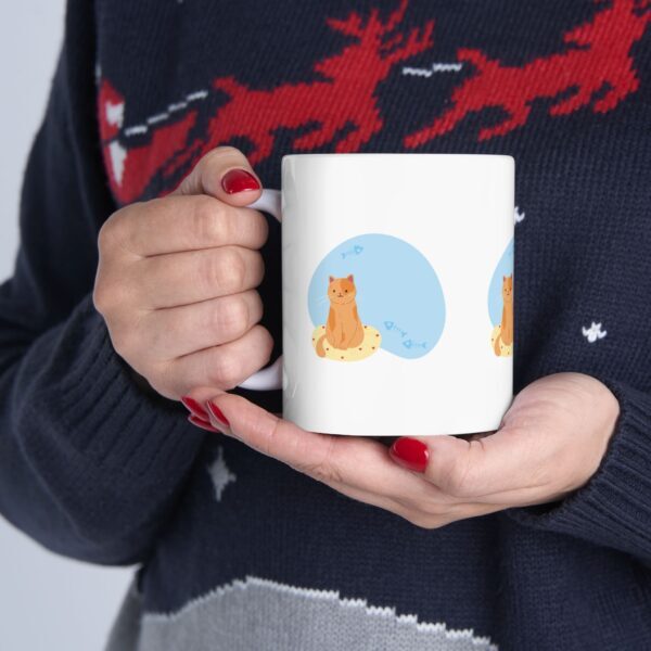 Cute Cat Ceramic Mug - Coffee Cup for Cat Lovers, Pet Gifts