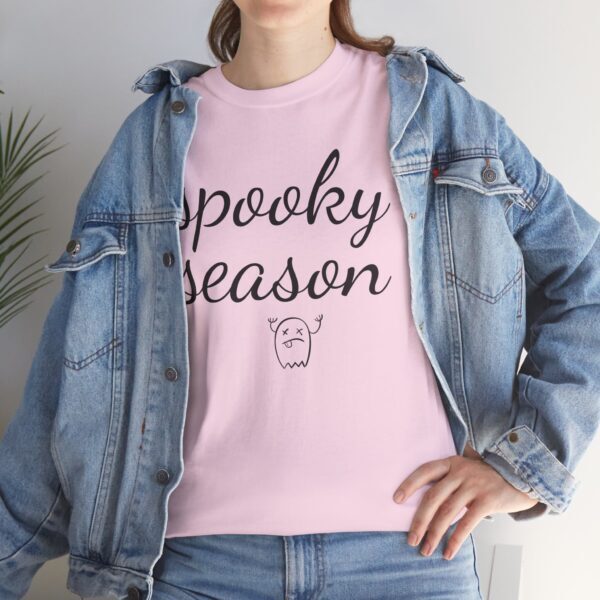 Spooky Season Unisex Heavy Cotton Tee - Halloween Shirt, Fall Apparel, Ghost Tee, Autumn Fashion, Casual Wear - Image 12