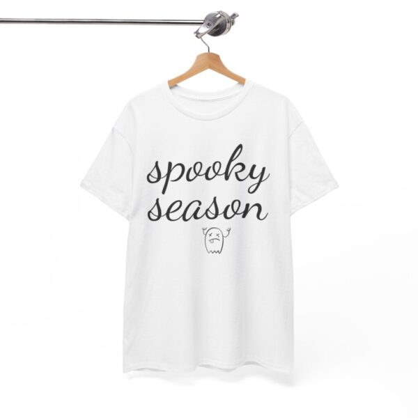 Spooky Season Unisex Heavy Cotton Tee - Halloween Shirt, Fall Apparel, Ghost Tee, Autumn Fashion, Casual Wear - Image 5
