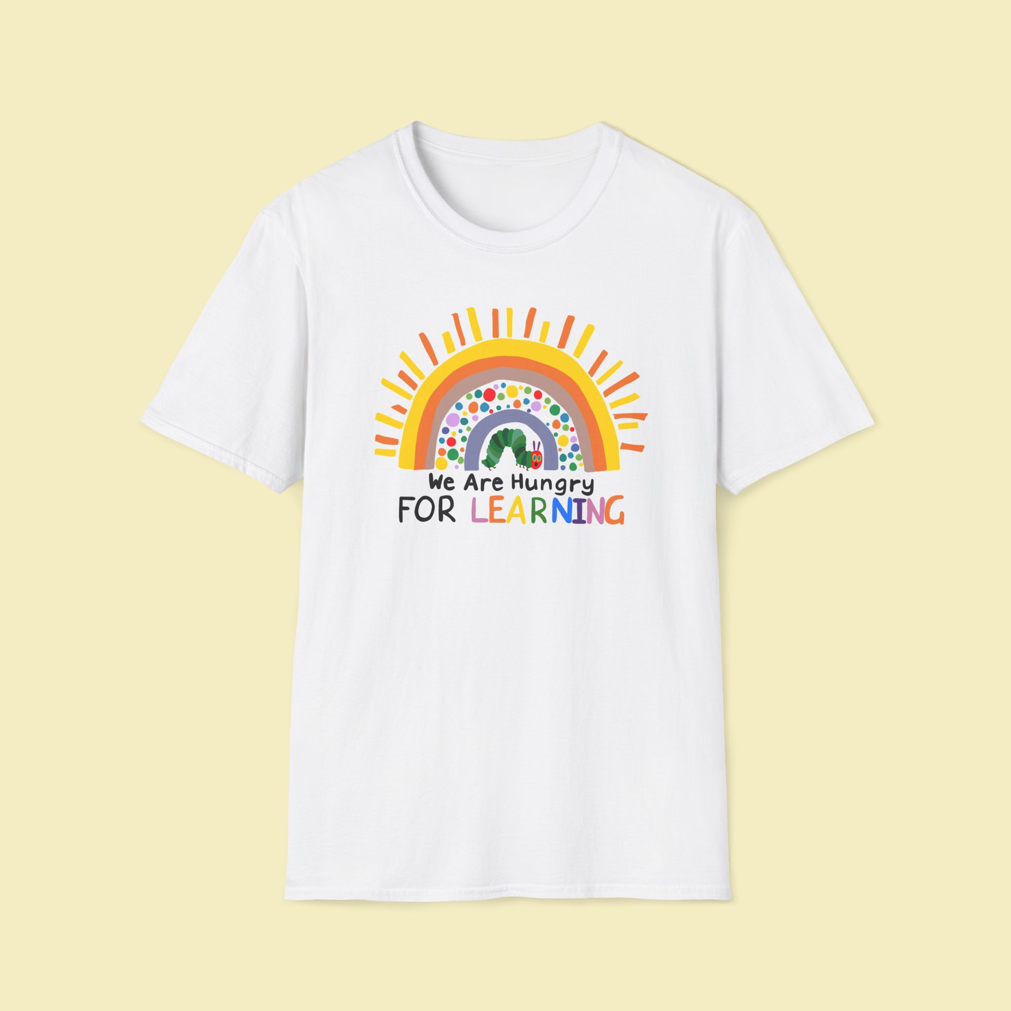 We Are Hungry For Learning Shirt, Back To School Gift, 1st Day Of School, Funny Teacher Shirt, Teacher Gifts, Teacher T-Shirt